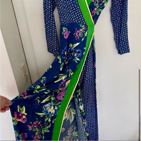 Anthropologie kimono style wrap Dress size 4 - Picture 4 of 4